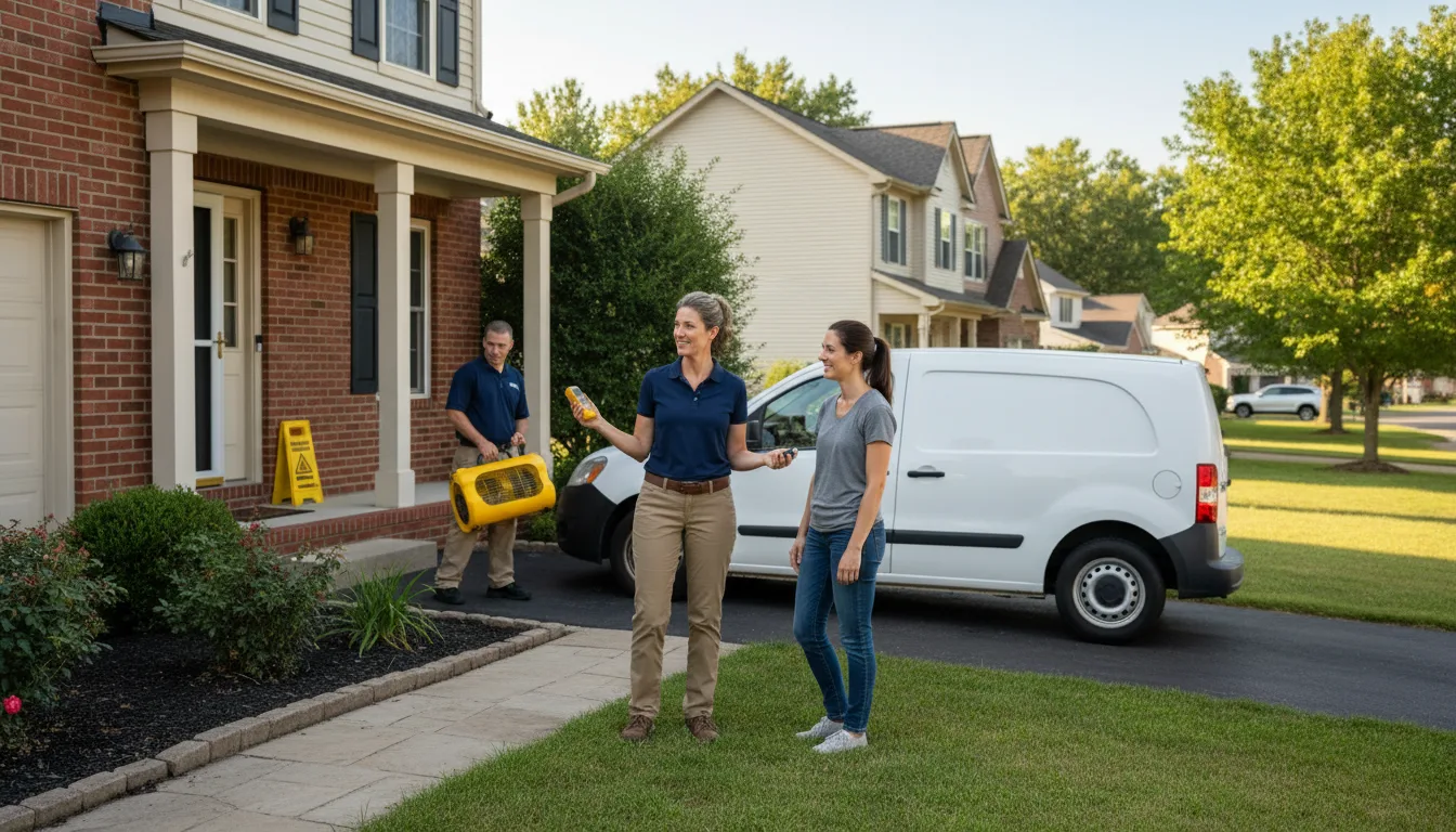 Residential water damage restoration in Mayodan, NC
